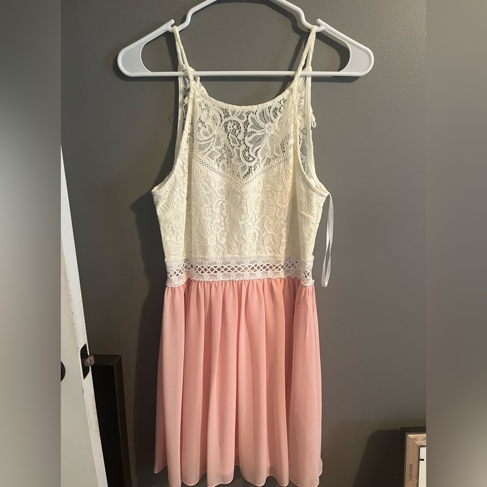 Pink short dress